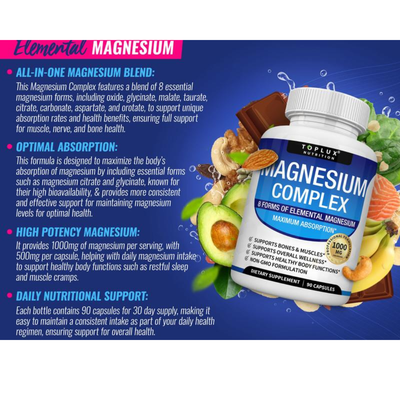 Magnesium Complex Capsules (1,000mg)