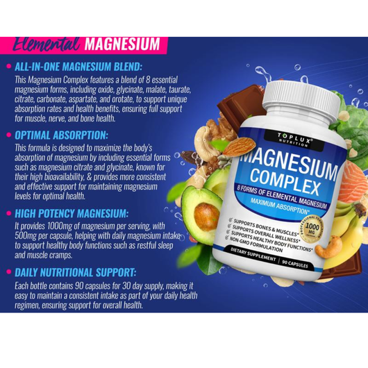 Magnesium Complex Capsules (1,000mg)